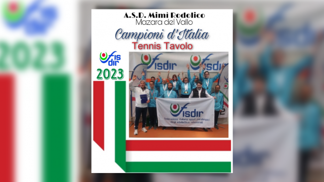 Tennis tavolo, la Paralimpica 