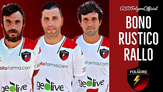 Folgore, confermati nell'organico Bono, Rallo e Rustico