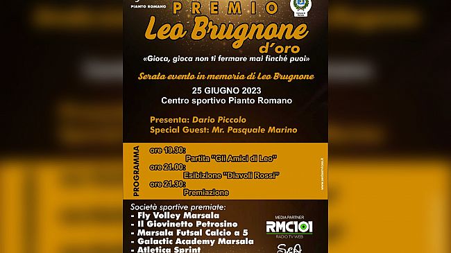 Premio “Leo Brugnone d’oro” a Marsala