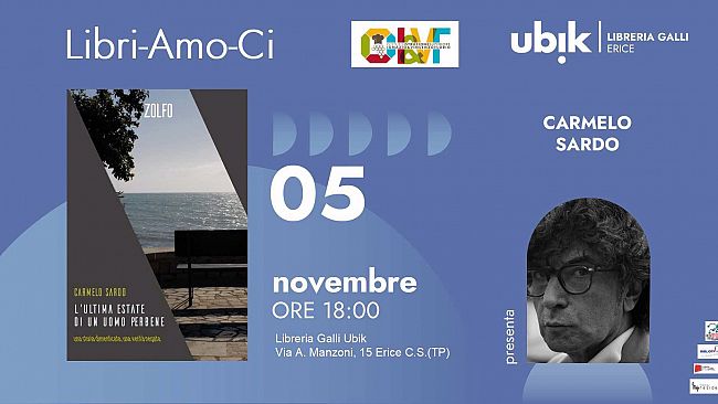 Erice, rassegna letteraria “Libri-Amo-Ci”: Carmelo Sardo presenta “L’ultima estate di un uomo perbene”