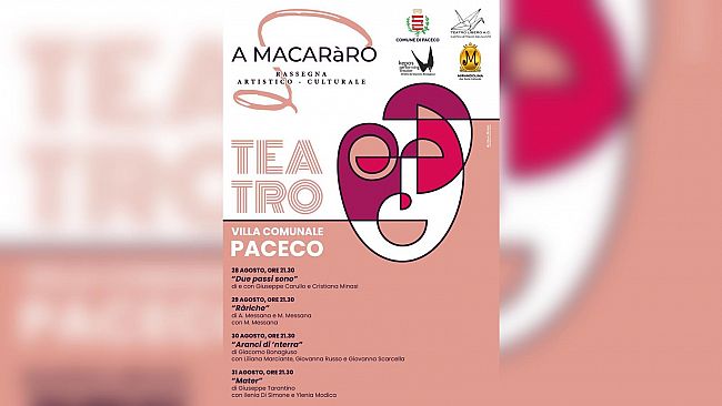 ​A Paceco quattro serate di teatro sotto le stelle