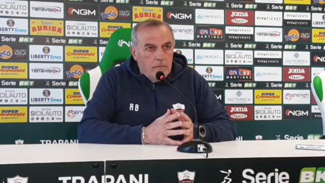 Trapani, Castori: “Adesso è importante resettare e ripartire, non ci si può fermare”
