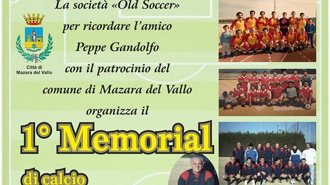 Mazara, lunedì il Memorial di calcio Peppe Gandolfo