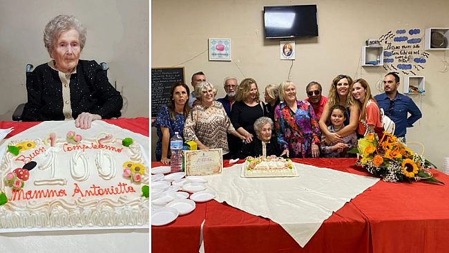 Mazara festeggia una nuova centenaria, la signora Antonietta Lentini in Zinna 
