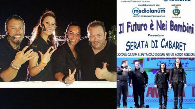 Al Teatro Impero di Marsala con i Trikke e Due Cabaret  “Il futuro è nei bambini”, organizzato da Kiwanis in collaborazione con Banca Mediolanum
