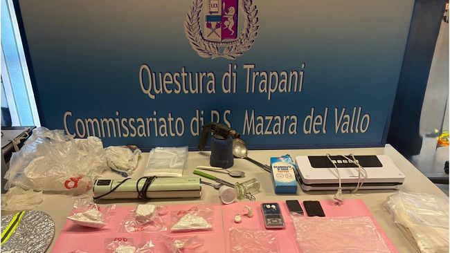 ​Mazara, deteneva in casa quasi mezzo kg di cocaina, arrestato un uomo