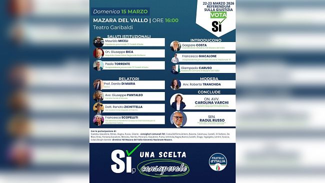 Referendum sulla Giustizia. A Mazara incontro dal titolo 