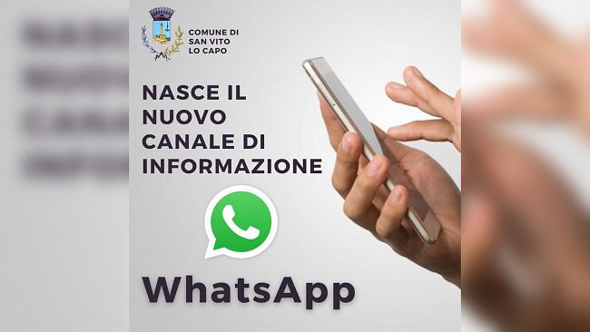 ​Arriva su WhatsApp il Canale ufficiale del Comune di San Vito Lo Capo 