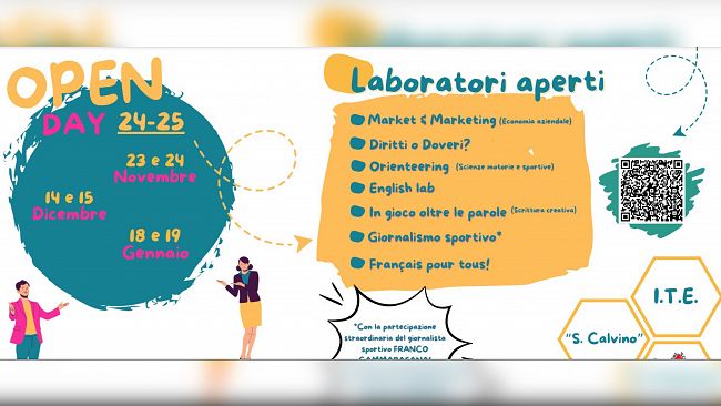 Trapani, sabato il via agli Open Day all’Istituto Tecnico Economico “Salvatore Calvino”