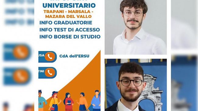 Intesa Universitaria nomina Vincenzo Licatini a gestire i nuovi infopoint Ersu nelle città di Mazara, Marsala e Trapani.“
