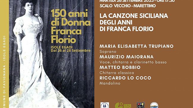 Le Egadi celebrano i 150 anni di Donna Franca Florio 
