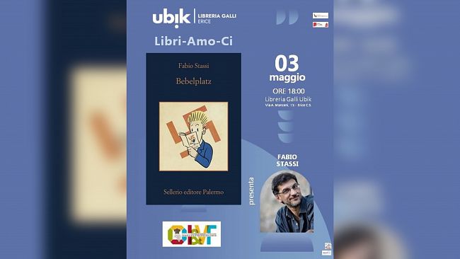 Erice, la Rassegna letteraria “LibriAmoCi – Incontro con l’Autore” ospiterà  Fabio Stassi