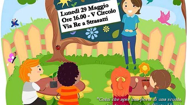 Marsala, inaugurazione campetto di calcio e giardino della scuola