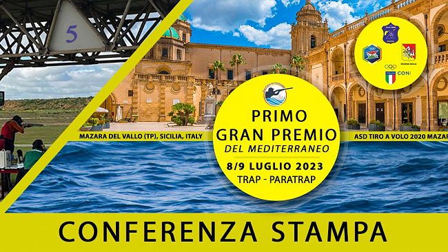 Mazara, I Gran Premio del Mediterraneo di tiro a volo, giovedì 6 luglio conferenza stampa