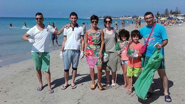 Mazara. Rifiuti e ambiente marino 2016. Iniziativa di sensibilizzazione contro l’abbandono dei rifiuti sul litorale