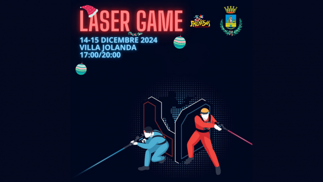 Mazara, tutto pronto per il laser game natalizio a Villa Jolanda 