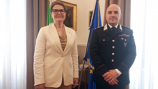 Il Prefetto di Trapani incontra il responsabile del reparto carabinieri del parco nazionale dell'Aspromonte