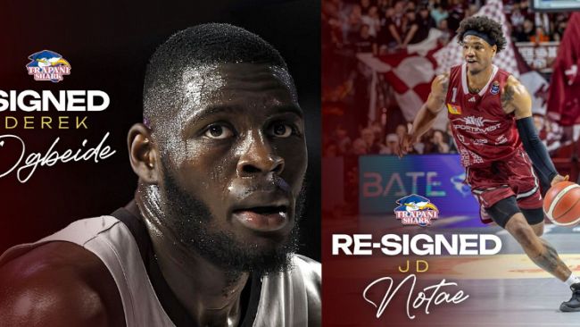 Ogbeide sbarca a Trapani, Notae firma fino al 2027