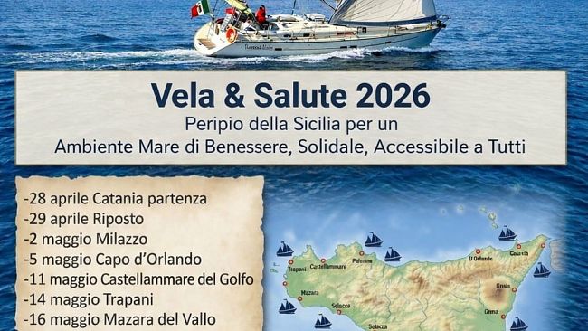 Sport, prevenzione sanitaria, legalità e inclusione: “Vela & Salute 2026” approda a Castellammare del Golfo