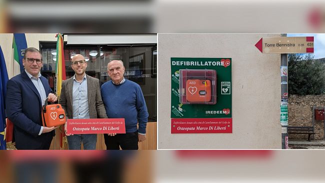 Castellammare. Donato al Comune un defibrillatore dall’osteopata Marco di Liberti