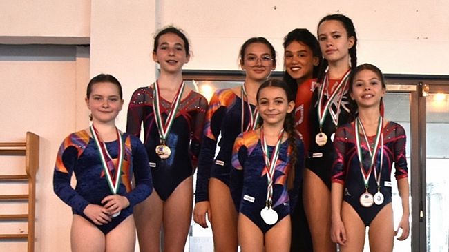 Sei ginnaste castelvetranesi sul primo gradino del podio ai campionati regionali
