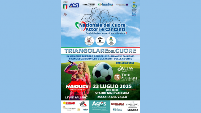 ​Mazara, Triangolare del Cuore: il 18 luglio la conferenza stampa di presentazione dell'evento 