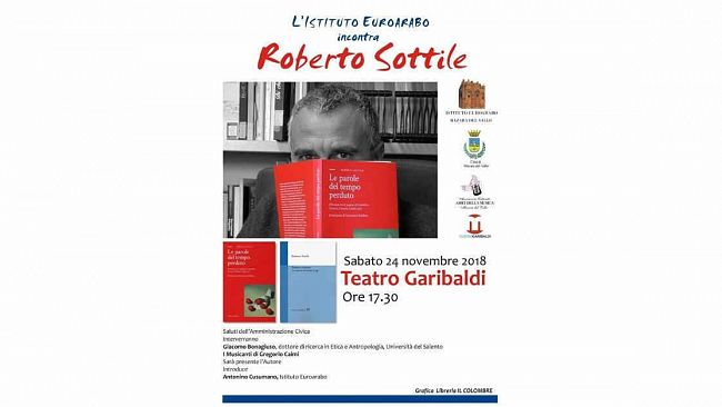 Sabato 24 Novembre, presentazione delle ultime due creature letterarie di Roberto Sottile