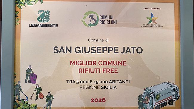 Differenziata, San Giuseppe Jato si conferma 