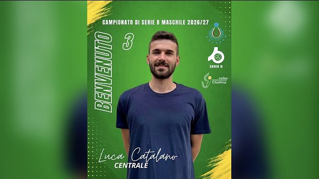 Luca Catalano in Serie B. Il pallavolista mazarese firma con il Volley Gibellina