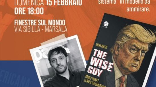 Marsala, presentazione del libro The Wise Guy con l’autore Sacha Biazzo