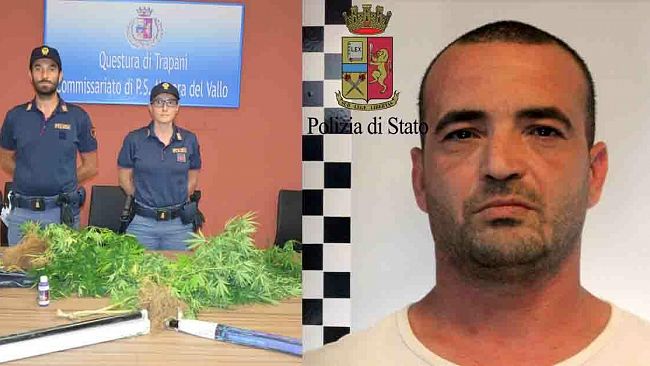 Mazara, arresto in flagranza di un mazarese per coltivazione di marijuana