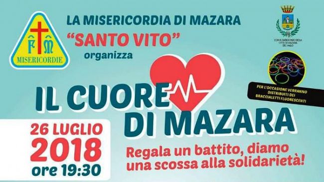Mazara, Passeggiata del Cuore: domani sera in centro storico.