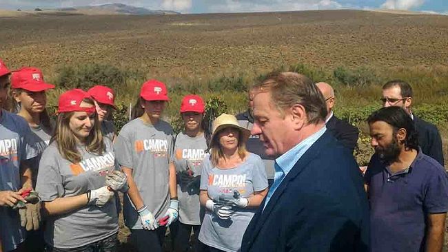 Vendemmia della legalità nelle terre confiscate a Michele Greco. Cracolici ” a Verbumcaudo lo Stato  ha riconquistato il suo spazio”