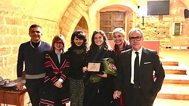 Partanna, l’Amministrazione comunale e Palma Vitae premiano Luana Rondinelli