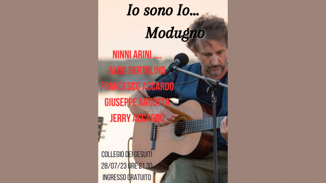 Estate Mazarese, domani il concerto “Io sono io…Modugno”  