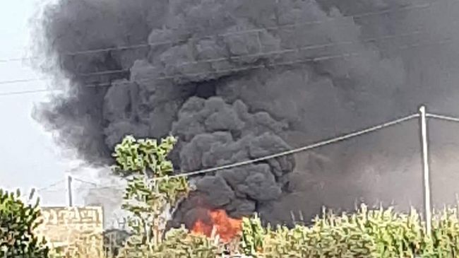 Mazara, grosso incendio in C/da Miragliano 