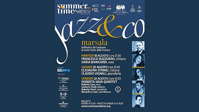 Jazz&Co arriva a Marsala: tre serate all'Anfiteatro del Santuario di Santo Padre delle Perriere