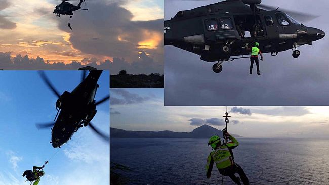Aeronautica Militare e Soccorso alpino si addestrano insieme