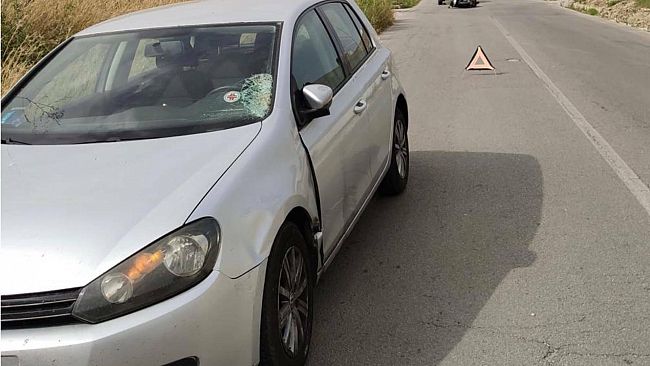 Guarrato, scontro tra auto e moto: un ferito