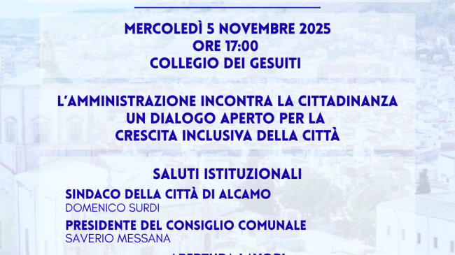 Democrazia e partecipazione, ad Alcamo l'amministrazione incontra i cittadini sul Dup