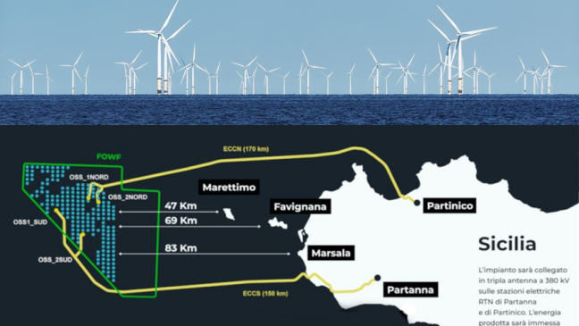 Intervento del WWF per bloccare il mega parco eolico offshore nel Canale di Sicilia 