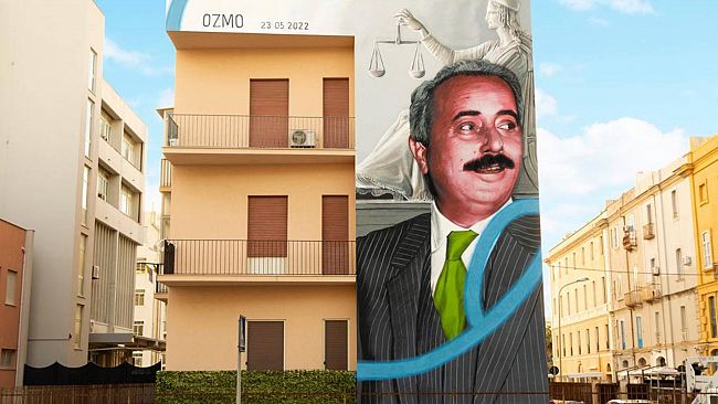 Il Rotary Club Trapani dedica un murales a Giovanni Falcone