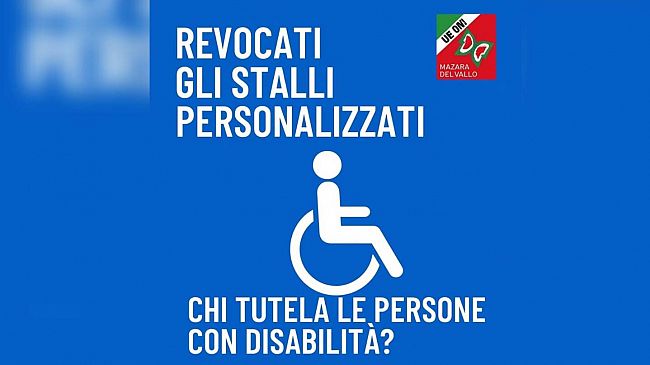UILDM Mazara del Vallo: “Revoca degli stalli personalizzati, un atto che penalizza i più fragili”