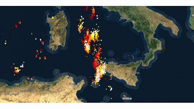 Maltempo, Diversi temporali sulle città del trapanese Segui l’andamento del temporale live su Prima Pagina