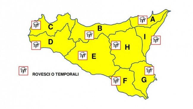 Allerta meteo in Sicilia: venti di burrasca e piogge, l'avviso della Protezione Civile valido anche per giovedì 8