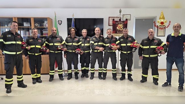 Vigili del Fuoco: concluso a Trapani il corso per 13 nuovi Capi Squadra