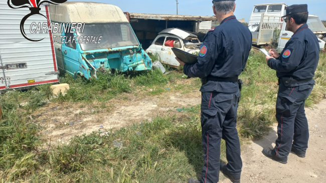 Marsala, rintracciata discarica abusiva di rifiuti pericolosi. Denunciate 2 persone
