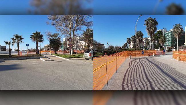 Marsala, lavori di riqualificazione sul Lungomare