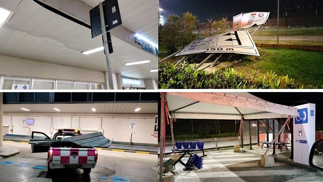 Gravi danni all’Aeroporto di Birgi per il forte vento. La struttura resta operativa
