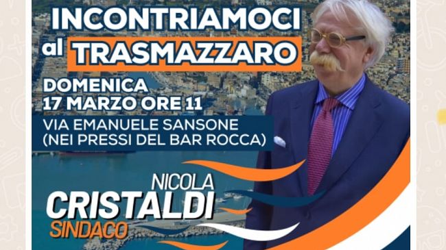 Mazara, Amministrative, il 17 marzo il candidato sindaco Cristaldi incontra i cittadini del Trasmazzaro